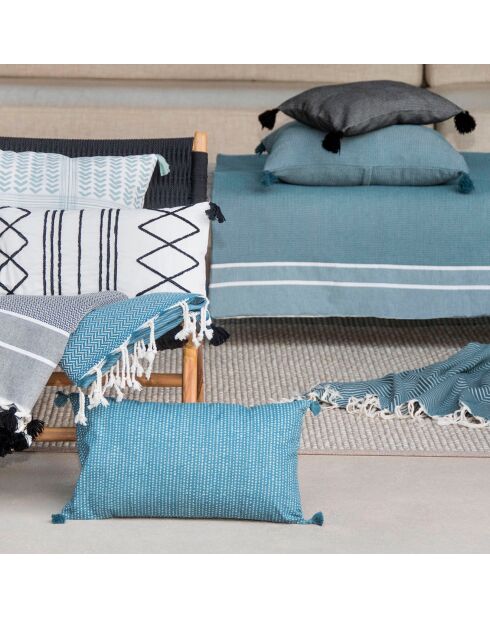 Trapunta Stockholm blu petrolio - 90x190 cm