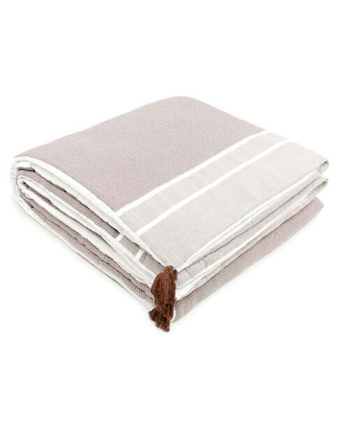 Edredon Stockholm taupe clair - 90x190 cm