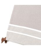 Edredon Stockholm taupe clair - 90x190 cm