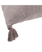 Housse de coussin Stockholm taupe clair - 60x40 cm