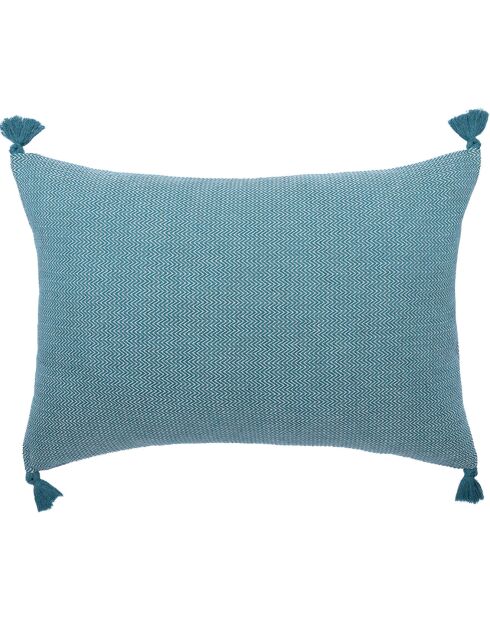 Housse de coussin Stockholm bleu pétrole - 60x40 cm