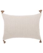 Housse de coussin Stockholm taupe - 60x40 cm