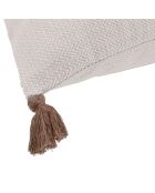 Housse de coussin Stockholm taupe - 60x40 cm