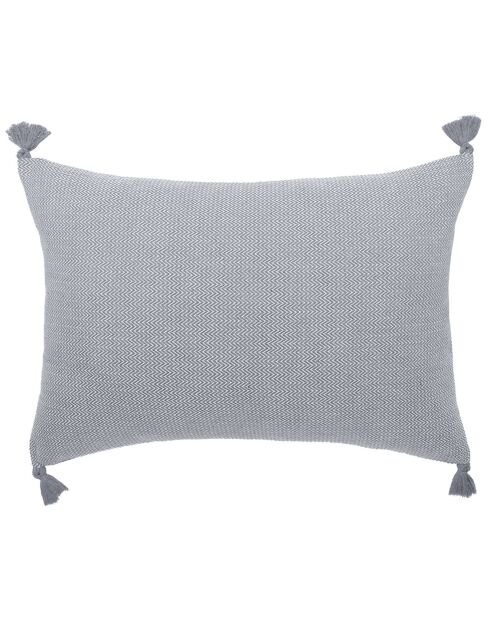 Housse de coussin Stockholm grise - 60x40 cm