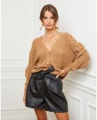 Gilet Calin camel