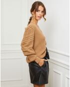 Gilet Calin camel