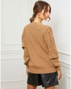 Gilet Calin camel