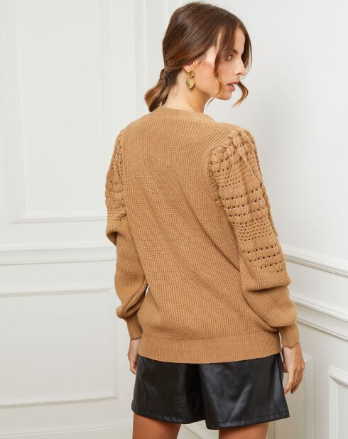 Gilet Calin camel