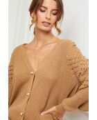 Gilet Calin camel