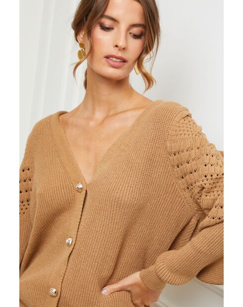 Gilet Calin camel