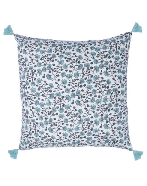 Housse de coussin Delhi bleue - 50x50 cm