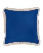 Housse de coussin en Velours Budapest indigo - 50x50 cm