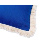 Housse de coussin en Velours Budapest indigo - 50x50 cm