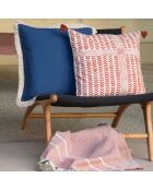 Housse de coussin en Velours Budapest indigo - 50x50 cm