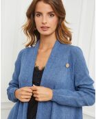 Gilet Guenal bleu indigo