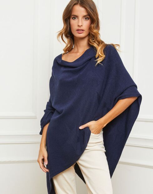 Poncho Bali bleu marine