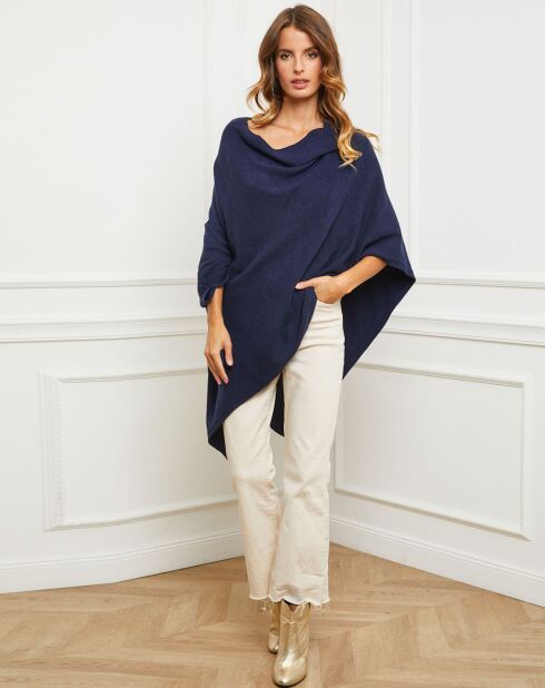 Poncho Bali bleu marine