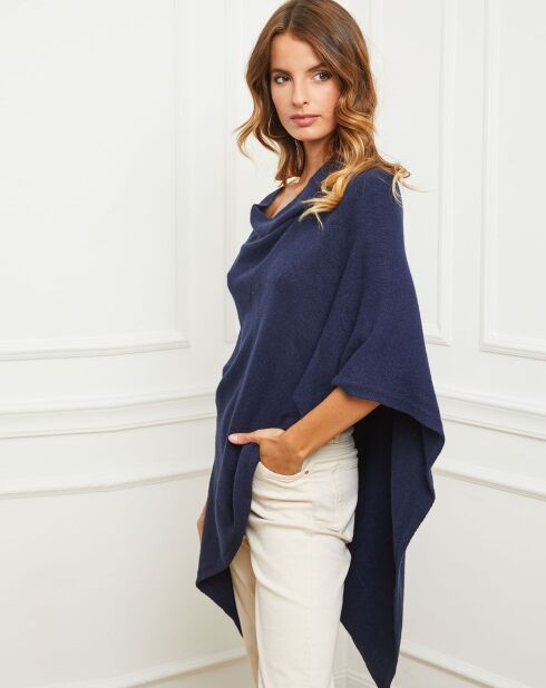 Poncho Bali bleu marine