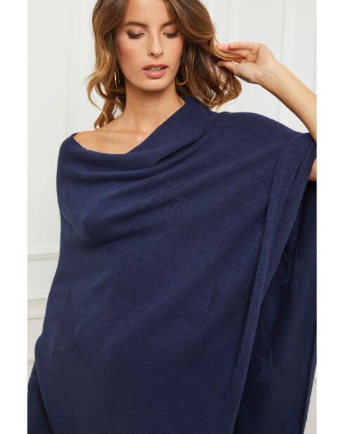 Poncho Bali bleu marine