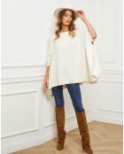 Poncho Goccha blanc