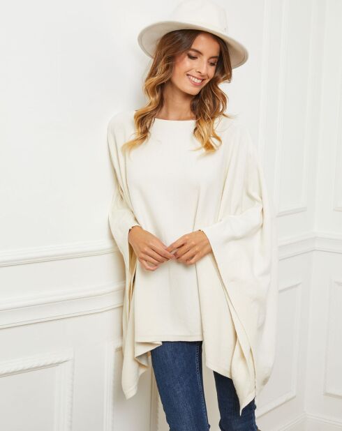 Poncho Goccha blanc