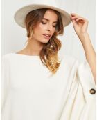 Poncho Goccha blanc