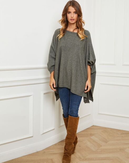 Poncho Goccha vert kaki