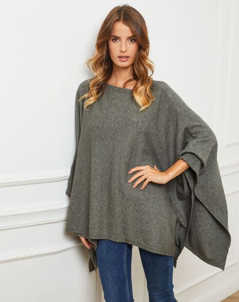 Poncho Goccha vert kaki