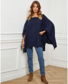 Poncho Goccha bleu marine