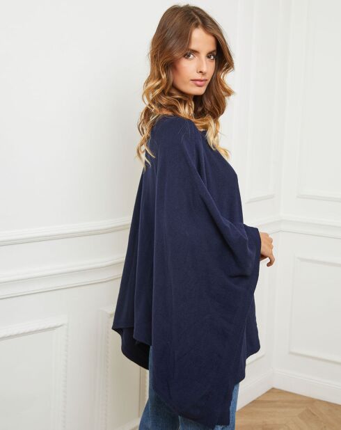 Poncho Goccha bleu marine