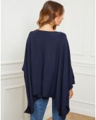Poncho Goccha bleu marine