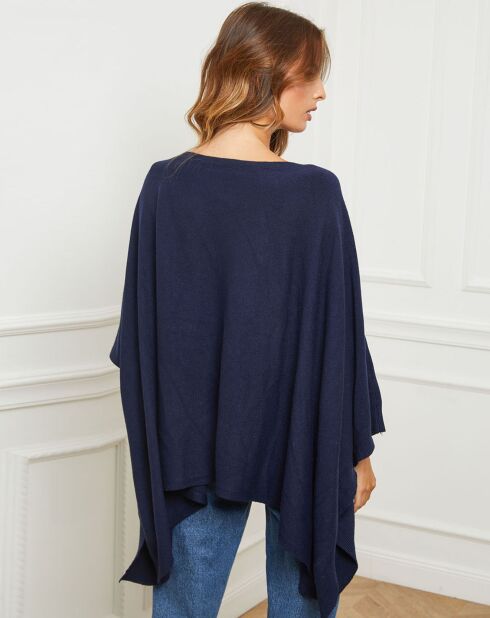 Poncho Goccha bleu marine