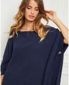 Poncho Goccha bleu marine