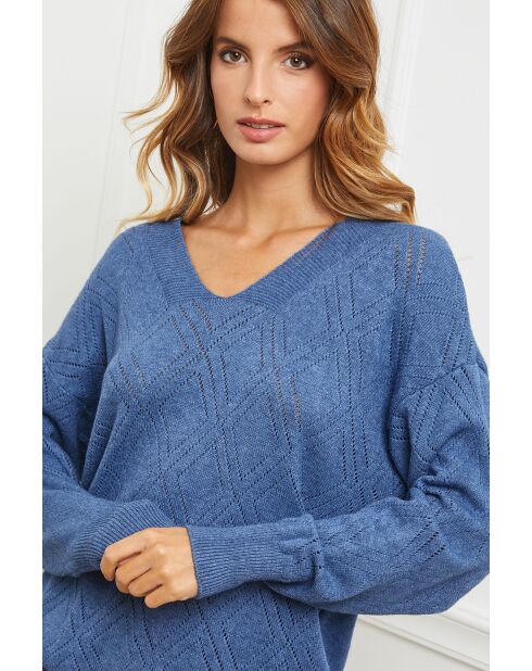 Pull Cetif bleu indigo