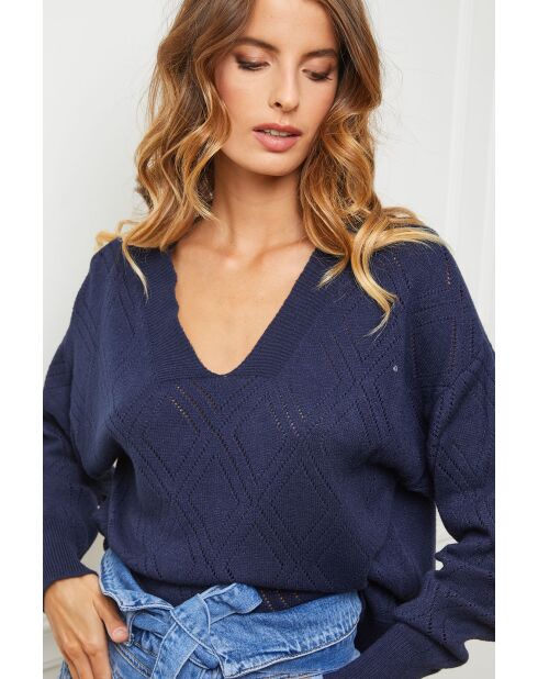 Pull Cetif bleu marine