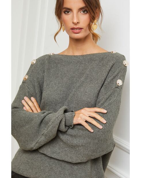 Pull Cornella vert kaki