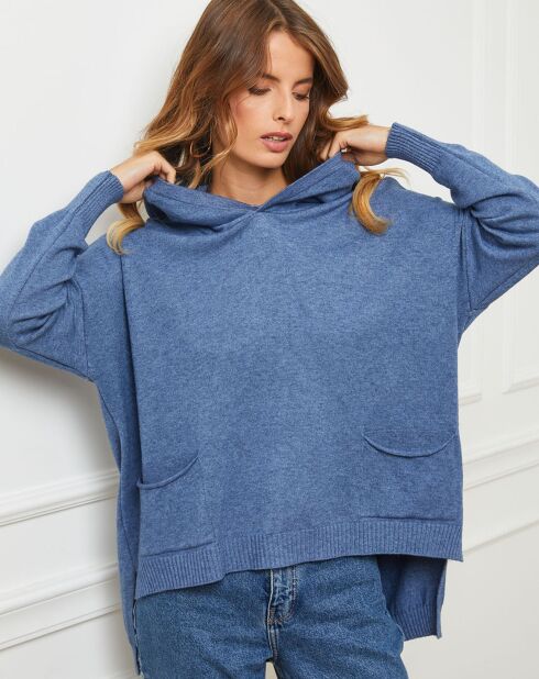 Pull Dorsal bleu indigo