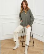 Pull Dorsal vert kaki