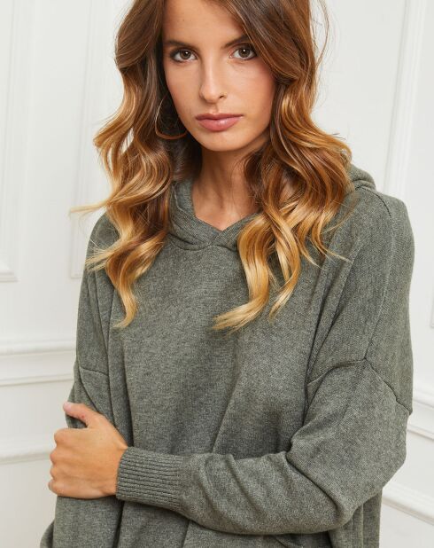 Pull Dorsal vert kaki