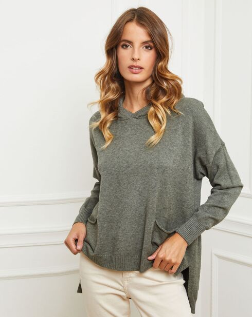 Pull Dorsal vert kaki