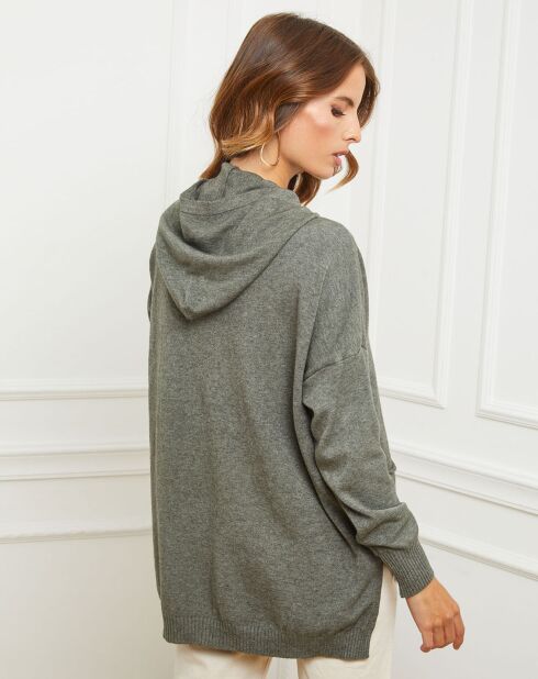 Pull Dorsal vert kaki
