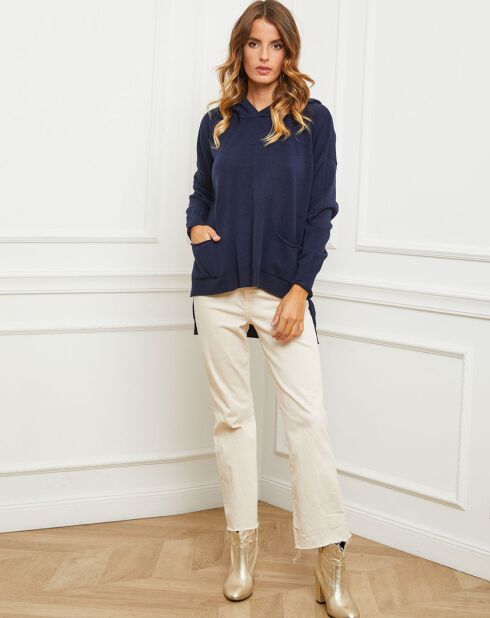 Pull Dorsal bleu marine