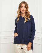 Pull Dorsal bleu marine