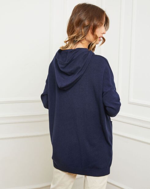 Pull Dorsal bleu marine