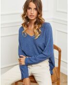 Pull Epural bleu indigo