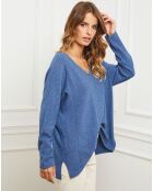 Pull Epural bleu indigo