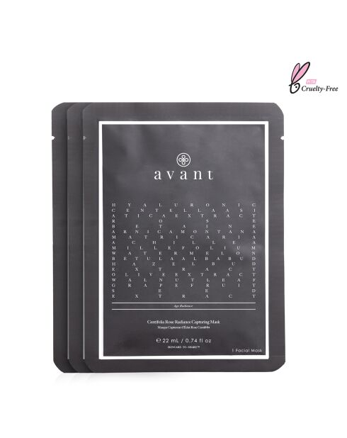 3 maschere Centifolia Rose Glow Catcher - Confezione essenziale