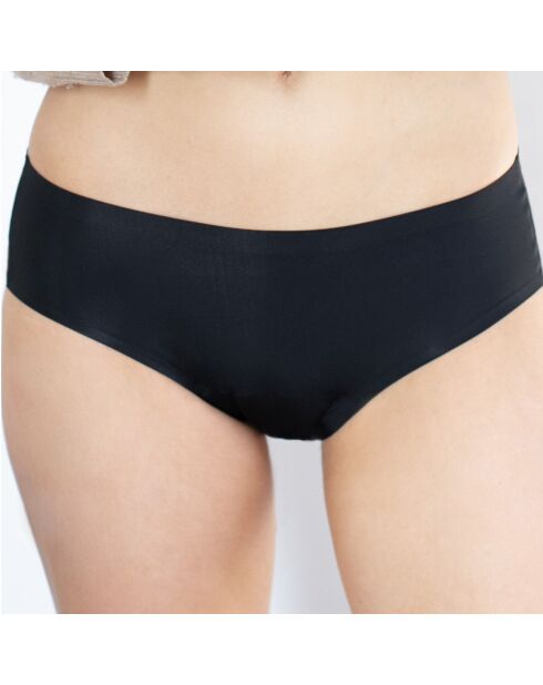 Bragas menstruales negras de algodón: flujo medio a pesado