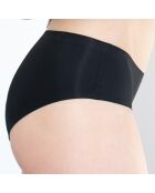 Bragas menstruales negras de algodón: flujo medio a pesado