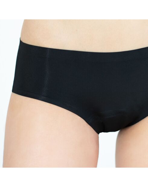 Bragas menstruales negras de algodón: flujo medio a pesado